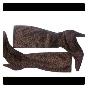 Stuart Weitzmen Leopard Print Boots